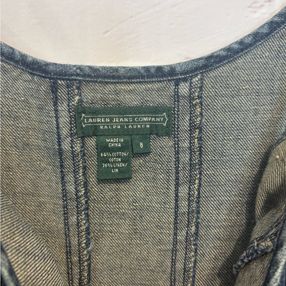 Ralph Lauren NWT Denim Midi Dress Size Medium NWT - Picture 6 of 6